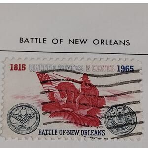 1965 Scott #1261 – 5¢ Battle of New Orleans / 150th Anniversary – Canceled